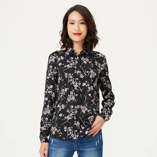 Recht gesneden shirt met bloemenprint - Image 2
