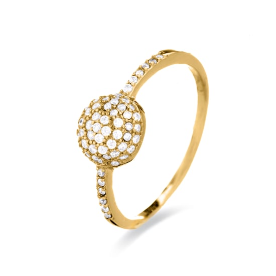 Luxenter Langui Ring Zilver, Geel Goud en Cz - Image 1