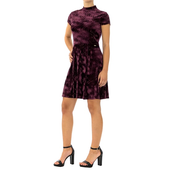 Armani Exchange Women Dress Half sleeve Violet