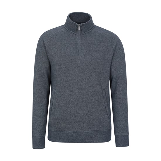 Mountain Warehouse Heren Bamburgh Trui met halve rits (Marine) - Image 1