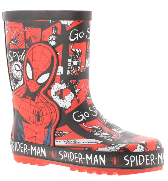 Spiderman Younger Childrens Wellies Roadboy black - Image 1