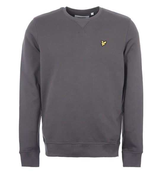 Lyle & Scott sweatshirt van biologisch katoen met ronde hals - Gunmetal - Image 1