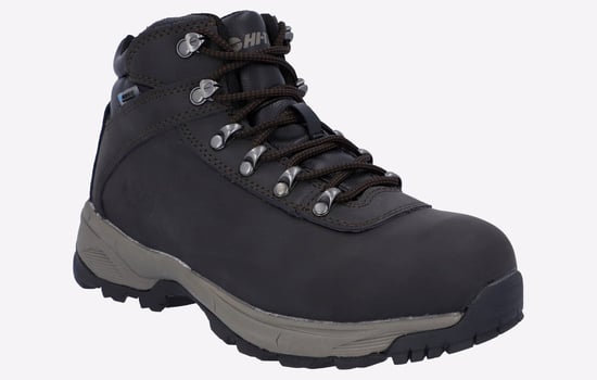 Hi-Tec Eurotrek Lite Waterproof Faux Leren Dames Donkerbruine Wandelschoenen - Image 2