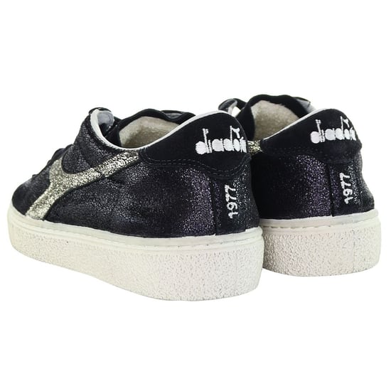 Diadora Montecarlo Glitter Vuil Dames Zwarte Sneakers - Image 3