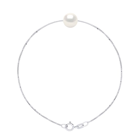 Bracelet Real Cultured Freshwater Pearl Round 8-9 mm