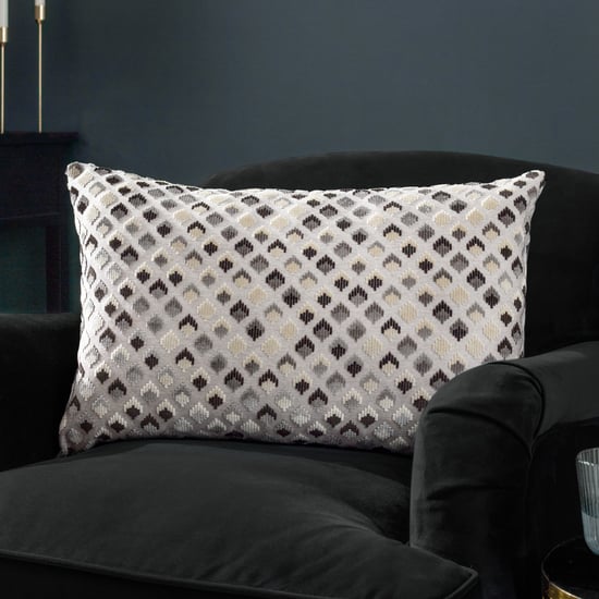 Paoletti Lexington Velours Jacquard Kussen Gevuld met Veren - Image 6