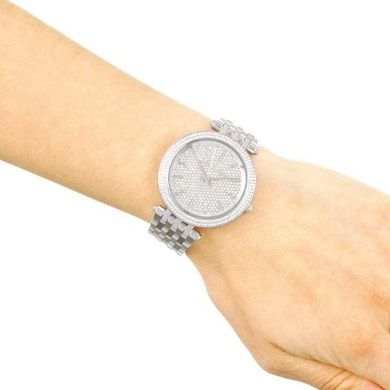 Michael Kors MK3437 Darci zilveren Crystal Pave dameshorloge - Image 2