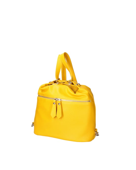 Viola Castellani Geconverteerde schoudertas in een rugzak kan worden omgezet Vrouwen YELLOW - Image 5