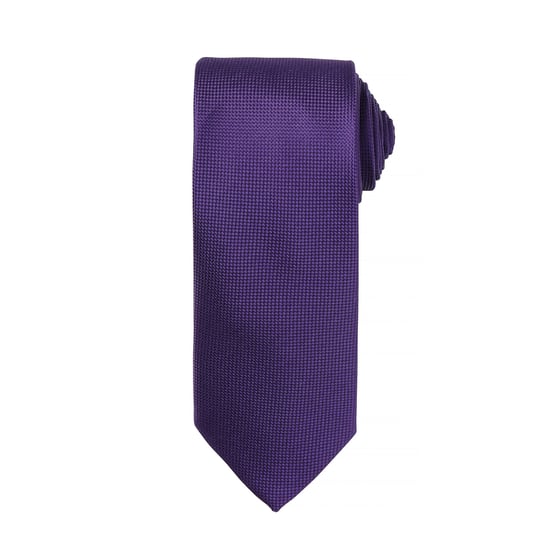 Premier Heren Micro Wafel Formele Work Tie (Paars) - Image 1