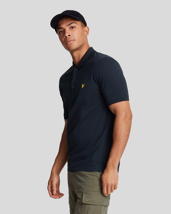 Lyle & Scott Plain Polo Shirt Navy