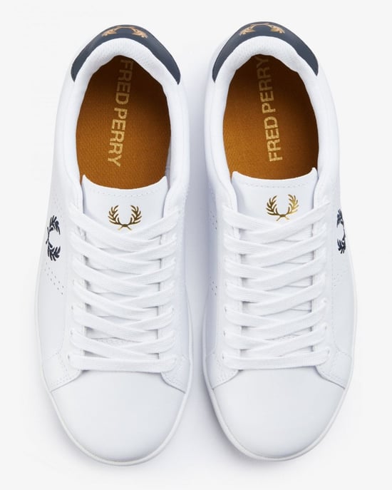 Fred Perry Cupsole Leren Witte Sneakers Voor Heren - Image 6