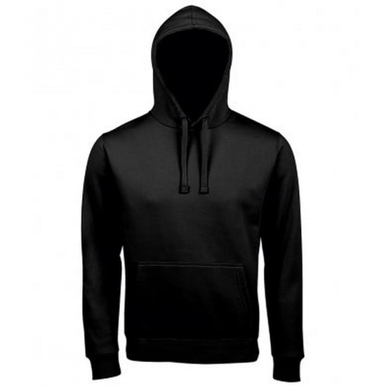 SOLS Unisex Volwassenen Spencer Hooded Sweatshirt (Zwart) - Image 1