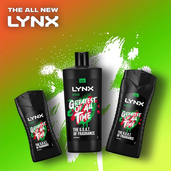 Lynx G.O.A.T Shower Gel up to 12H Refreshing Fragrance XXXL Africa 700ml, 3 Pack