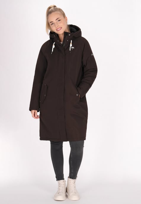 Schmuddelwedda Winter parka Dames donkerbruin - Image 3