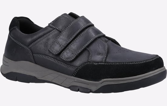 Hush Puppies Fabian Double Strap Leren Zwarte Heren Loafers - Image 2