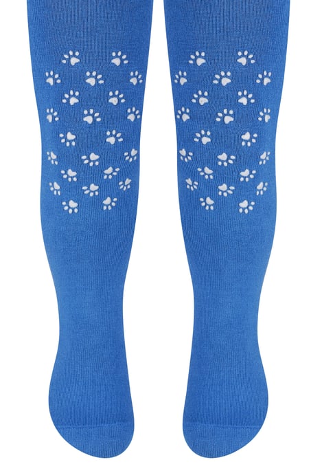 Steven - Zachte antislip katoenen maillot voor baby's - Paws (Royal Blue) - Image 1