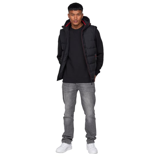 Crosshatch Heren Kampnew Gilet met reliëf (Zwart) - Image 5