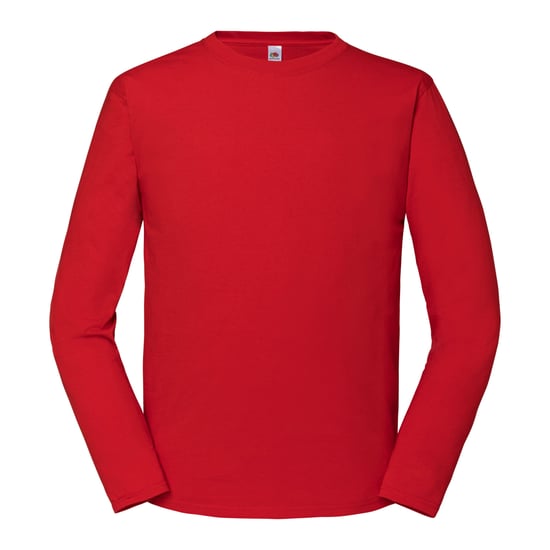 Fruit of the Loom Unisex Volwassen Iconic 195 Effen T-shirt met lange mouwen (Rood) - Image 1