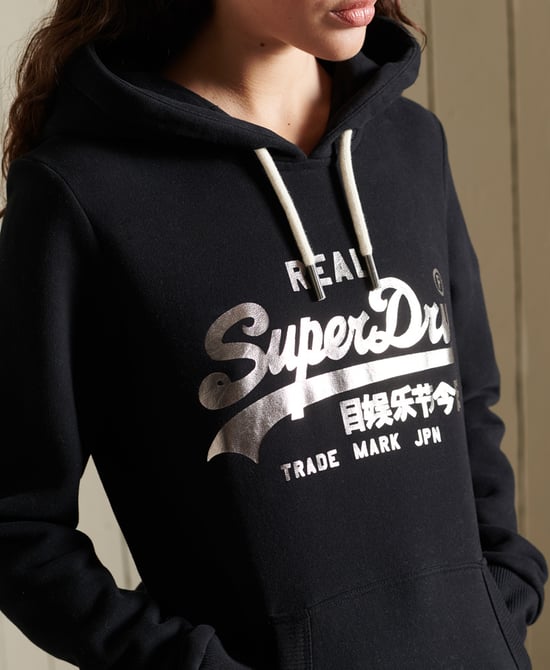 Superdry Vintage Logo Boho Sparkle Hoodie - Image 4