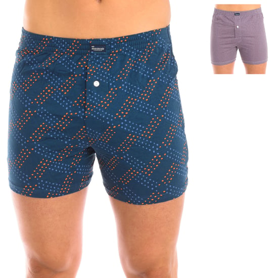 Pack of 2 Essential boxers with elastic band, model A0100 for men.