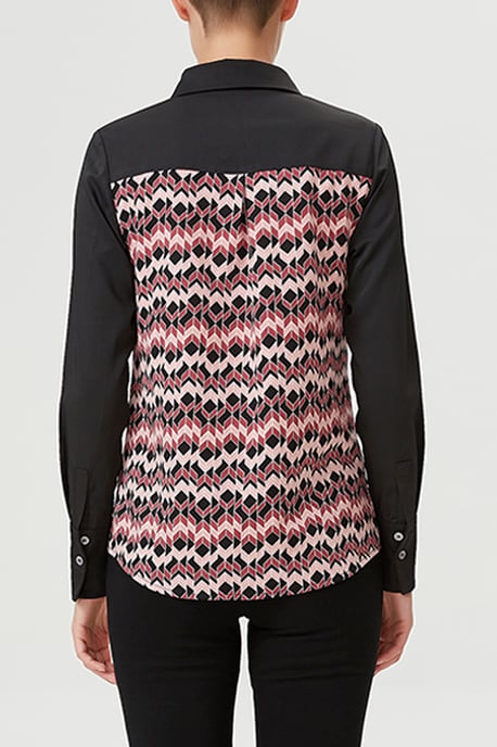 Boheems shirt met veerafdruk - Image 3