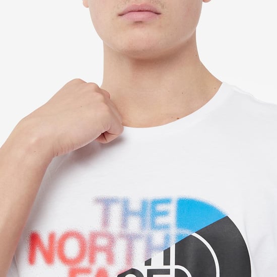 The North Face Bad Glasses T-shirt in Clear Lake Blue / TNF White - Image 3