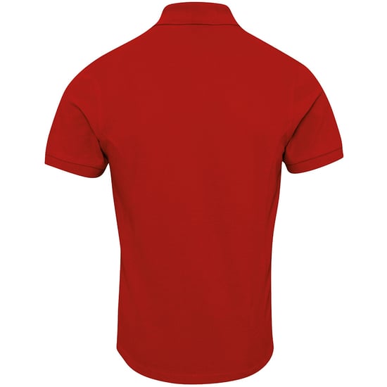 Premier Heren Coolchecker Plus Piqu Polo Shirt (Rood) - Image 2