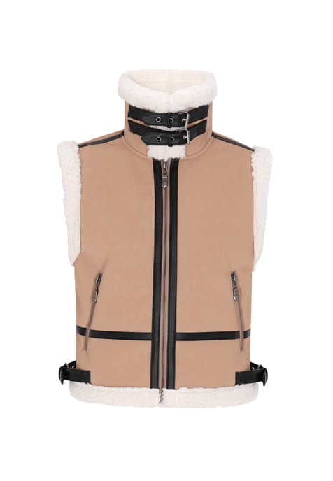 Dreimaster Waistcoat Dames Kameel - Image 1