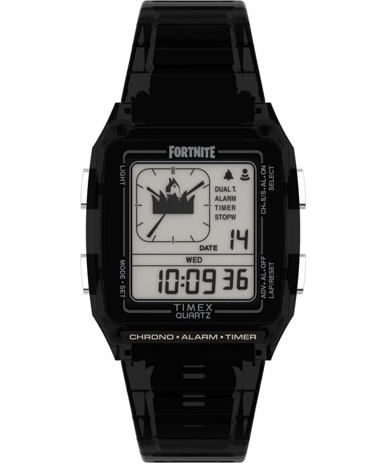 Timex Lca X Fortnite Heren Zwarte Horloge TW2W96500 - Image 1