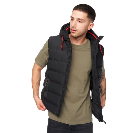 Crosshatch Heren Kampleys Gilet met reliëf (Zwart) - Image 2
