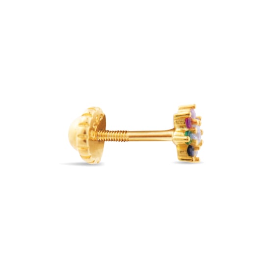 Piercing Luxenter, Fanti 925 sterling zilver en veelkleurige zirkonia afgewerkt in 18 karaat geel goud - Image 2