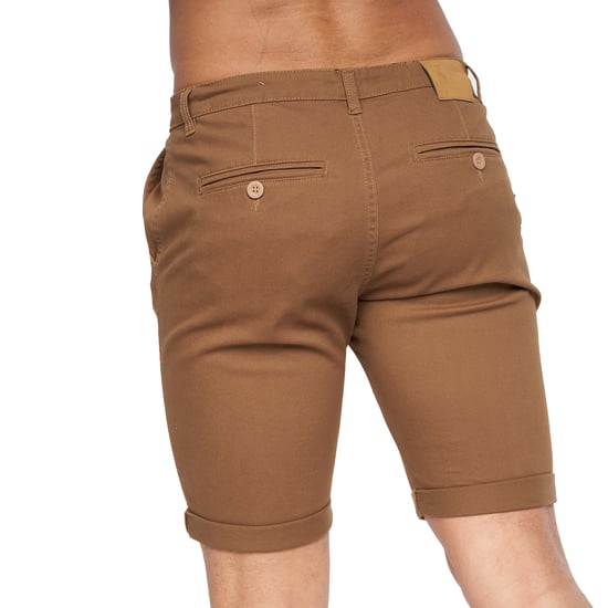 Crosshatch Heren Sinwood Chino Shorts (Kaneel) - Image 5