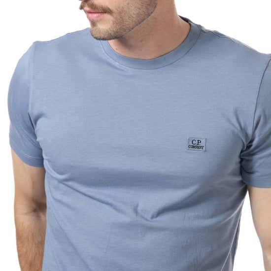 Men's C.P. Company Logo T-Shirt in Blue