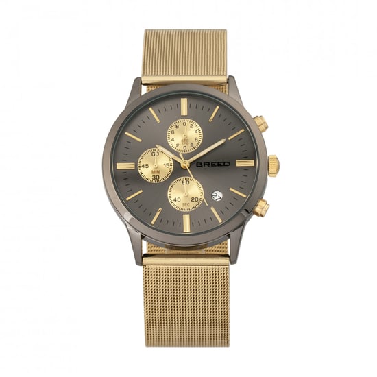 Breed Espinosa Chronograaf Horloge met Mesh-Armband en Datum - Image 1