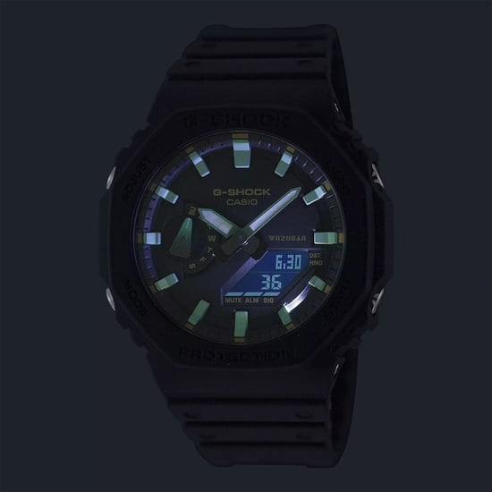 Casio G-shock Heren Zwarte Horloge GA-2100RC-1AER - Image 3