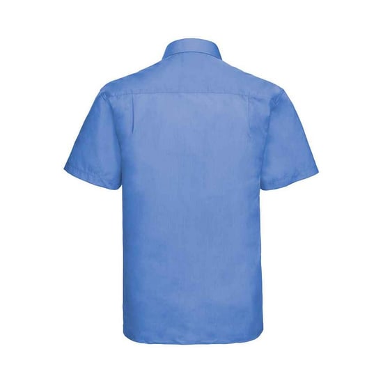 Russell Collection Heren Poplin Easy-Care Formeel Overhemd met Korte Mouwen (Bedrijfsblauw) - Image 2