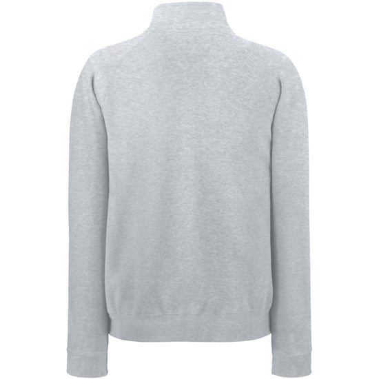 Fruit Of The Loom Heren Ritssluiting Neck Sweatshirt (Heather Grijs) - Image 2