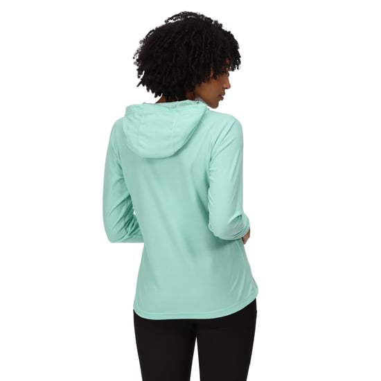 Regatta Dames/dames Montes Lichtgewicht Hoodie (Oceaangolf/Wit) - Image 5