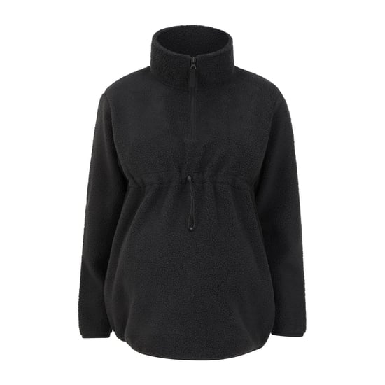 Mountain Warehouse Dames/Dames Sherpa Half Rits Zwangerschaps Fleece Top (Zwart) - Image 1