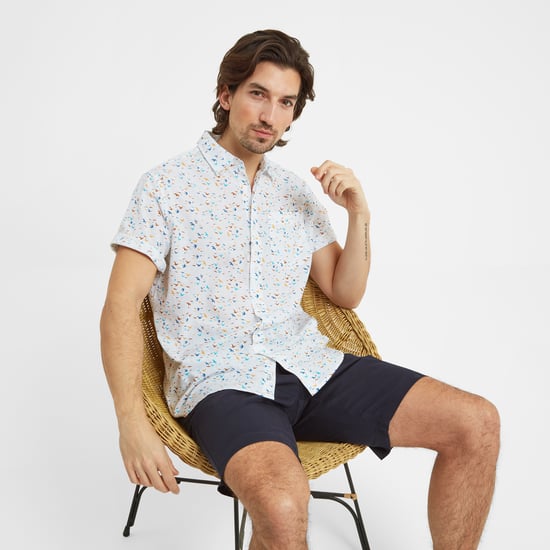 Conrad Mens Short Sleeve Shirt Optic White