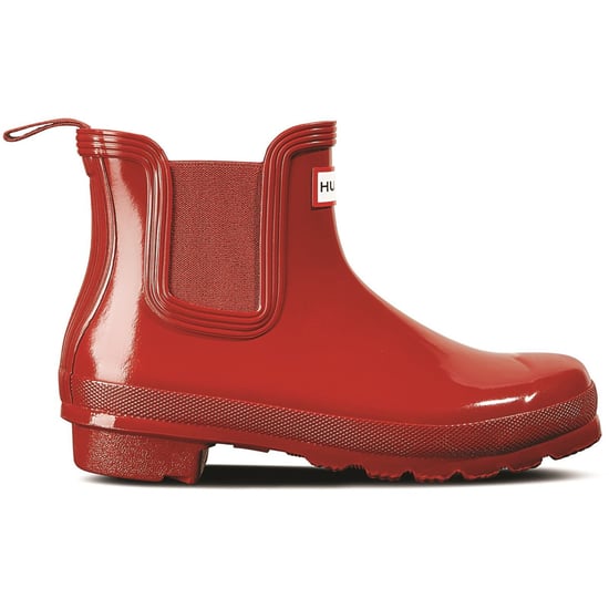 Hunter Original Chelsea Gloss Rubber dameslaarzen Military Red Wellington - Image 4