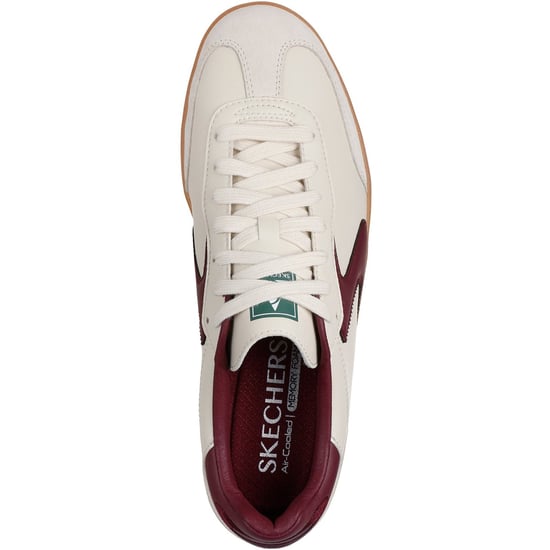 Skechers Hotshot Pyke Synthetic Heren Natuur/Bourgondië Trainers - Image 3