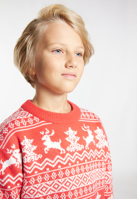 Mo Jumper jongens (kinderen) rood wit - Image 5