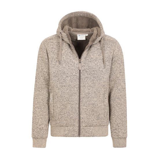 Mountain Warehouse Heren Nevis II Bont capuchon (Beige) - Image 5