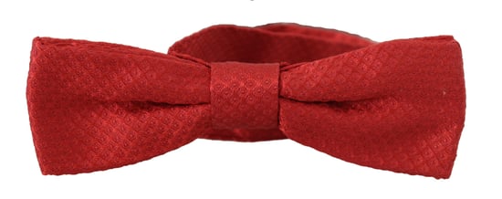 Dolce & Gabbana Rode 100% Zijde Verstelbare Hals Papillon Mannenstrik - Image 3