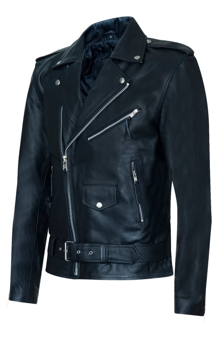 Men's Brando Red Indian Cowhide Jacket - Osasco