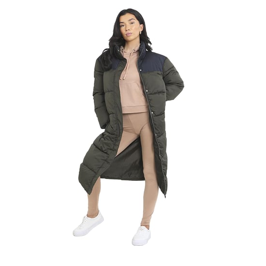 Brave Soul Women's Long Coat Puffer Jacket