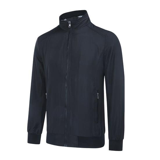Heren Bomberjack met opstaande kraag, overgangsjack voor de herfst, casual sportjack zwart - Image 2
