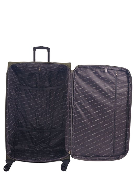 Soft Extra Large 8 Wheel Luggage Light Travel Suitcase