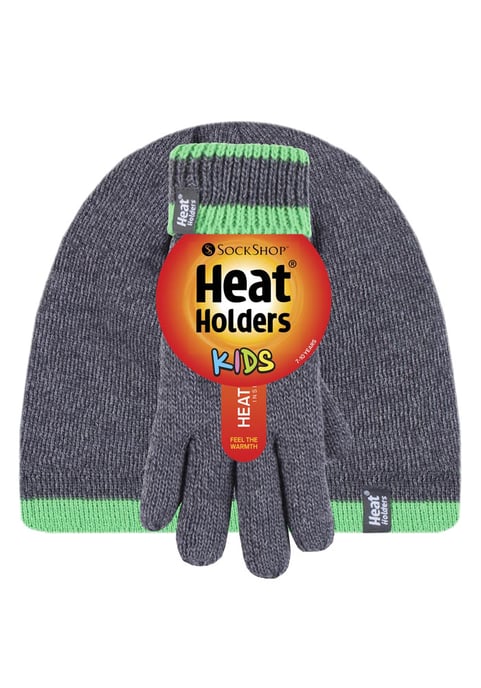 Heat Holders Kinderen Jongens Turn Over Hat Handschoenen Set - CG1P8 - Image 2